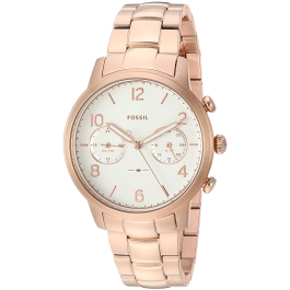 Watch strap Fossil ES4237 Stainless steel Rosé 18mm